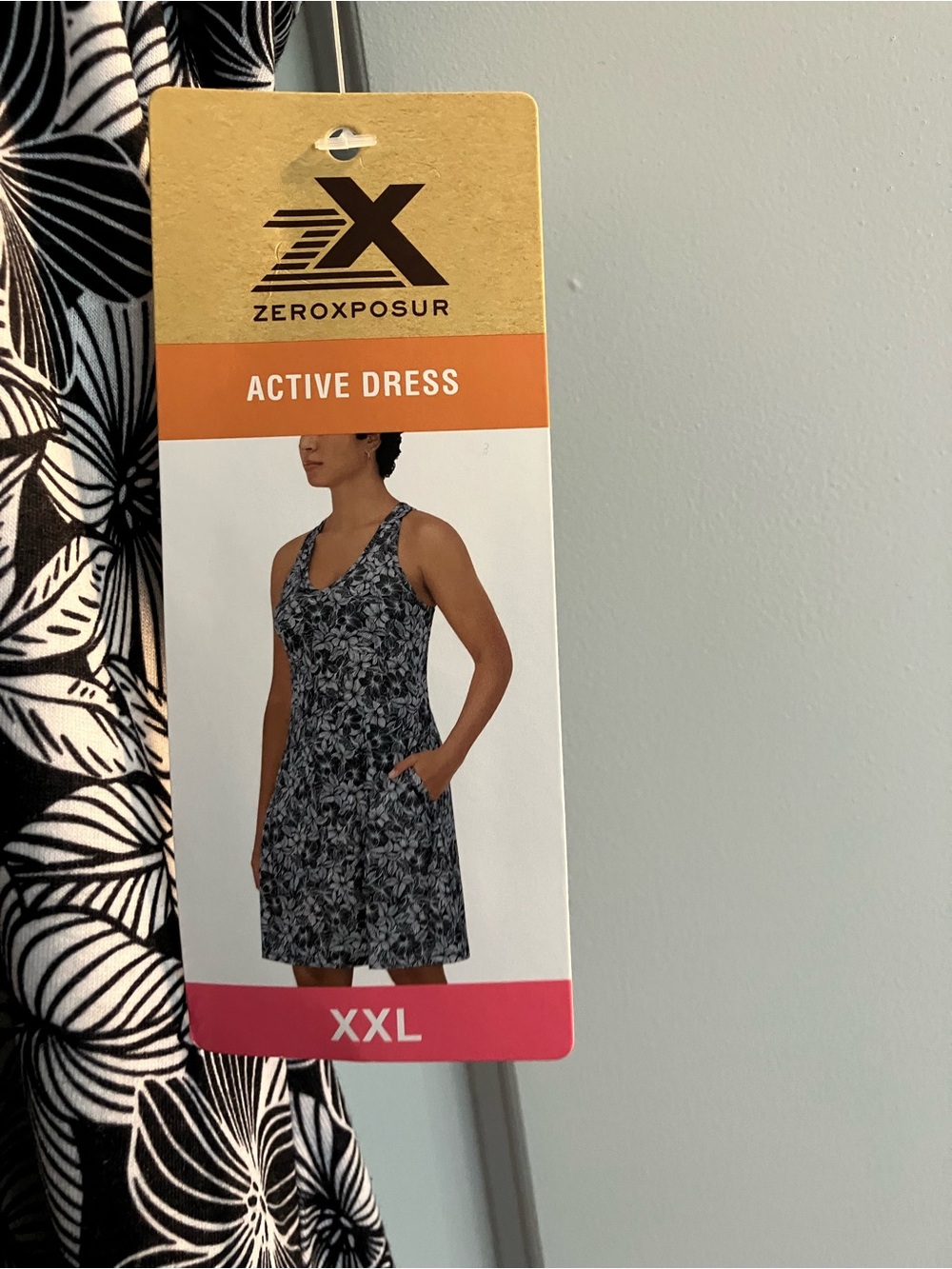 ZeroXposur Black & White Floral Active Mini Dress